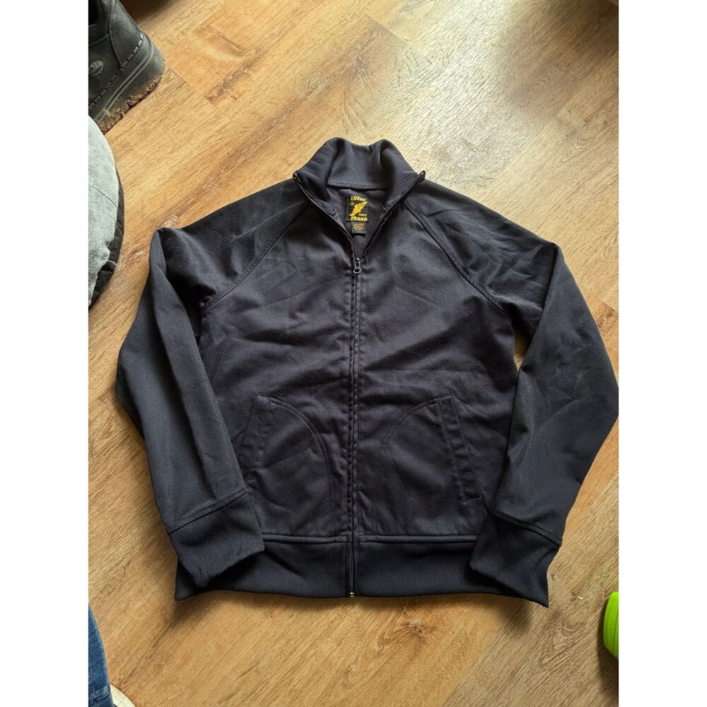 Vintage Lucky Brand Athletic Black Full-Zip Track Jacket